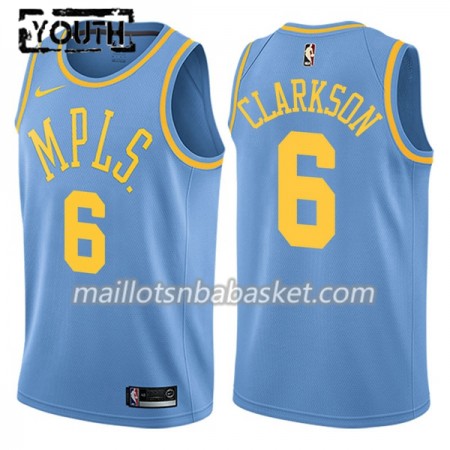 Maillot Enfant Los Angeles Lakers Jordan Clarkson 6 Nike Hardwood Classics Swingman